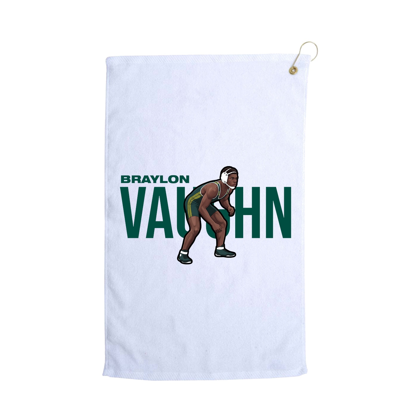 Golf Towel — Player Name in White