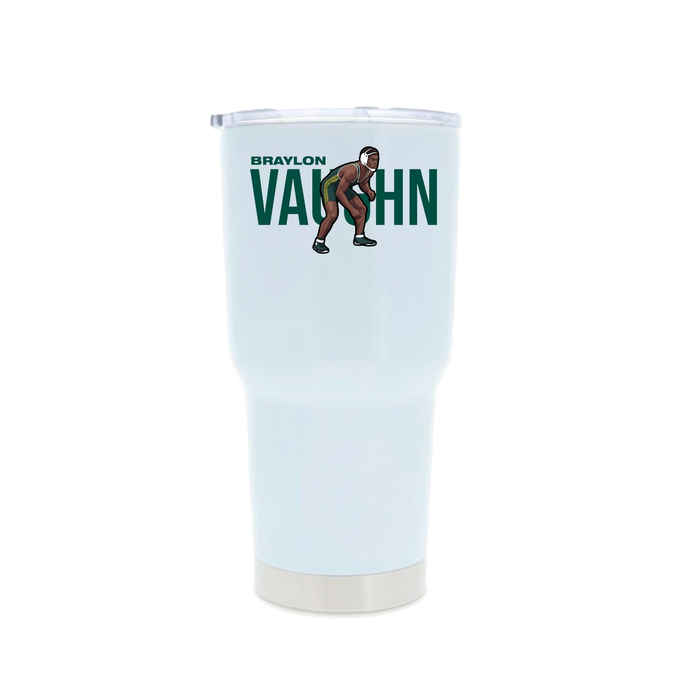 30oz Stainless Steel Tumbler — Player Name in White