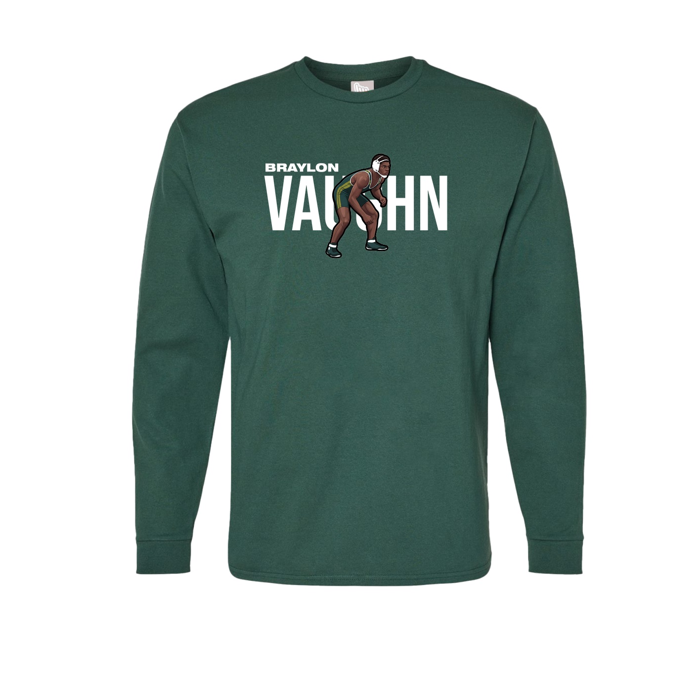 Long Sleeve Tee — Player Name in Green