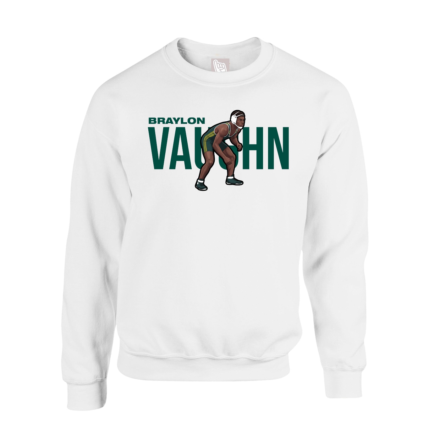 Fleece Crew — Player Name in White