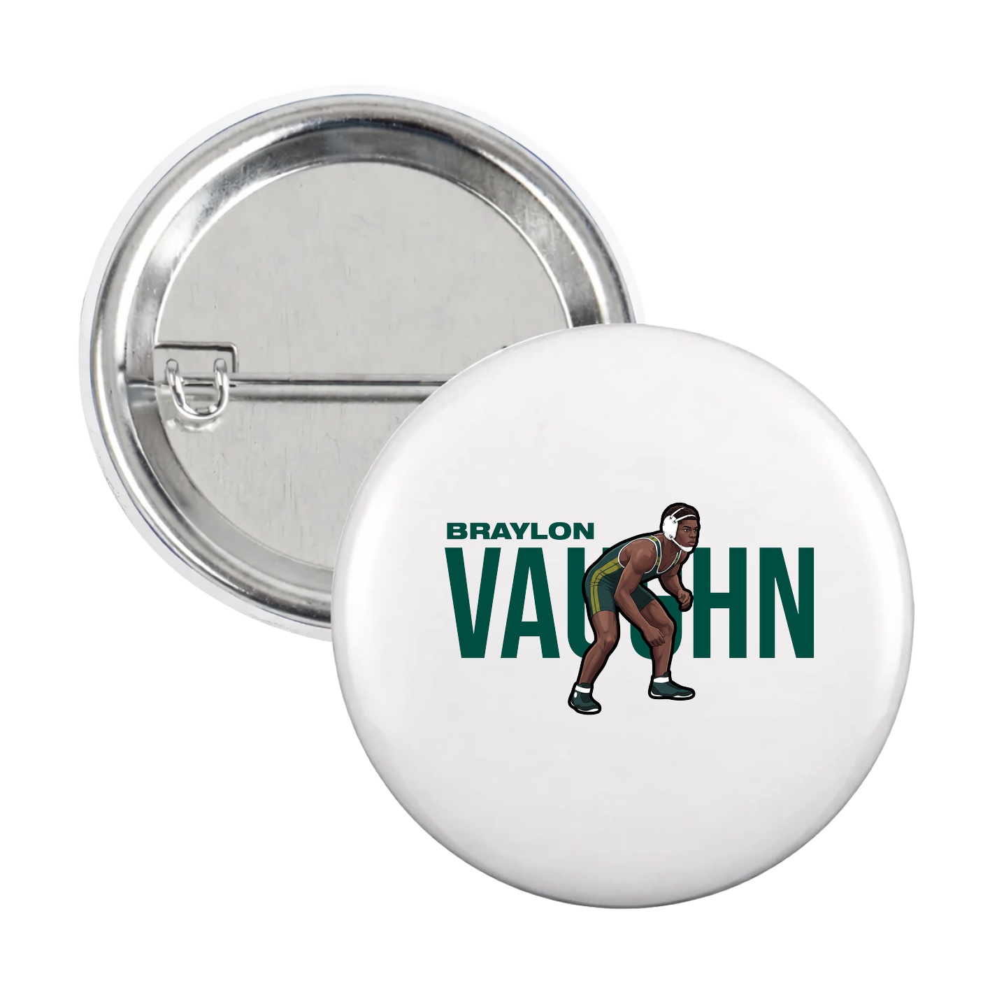 Game Day Button — Player Name in White