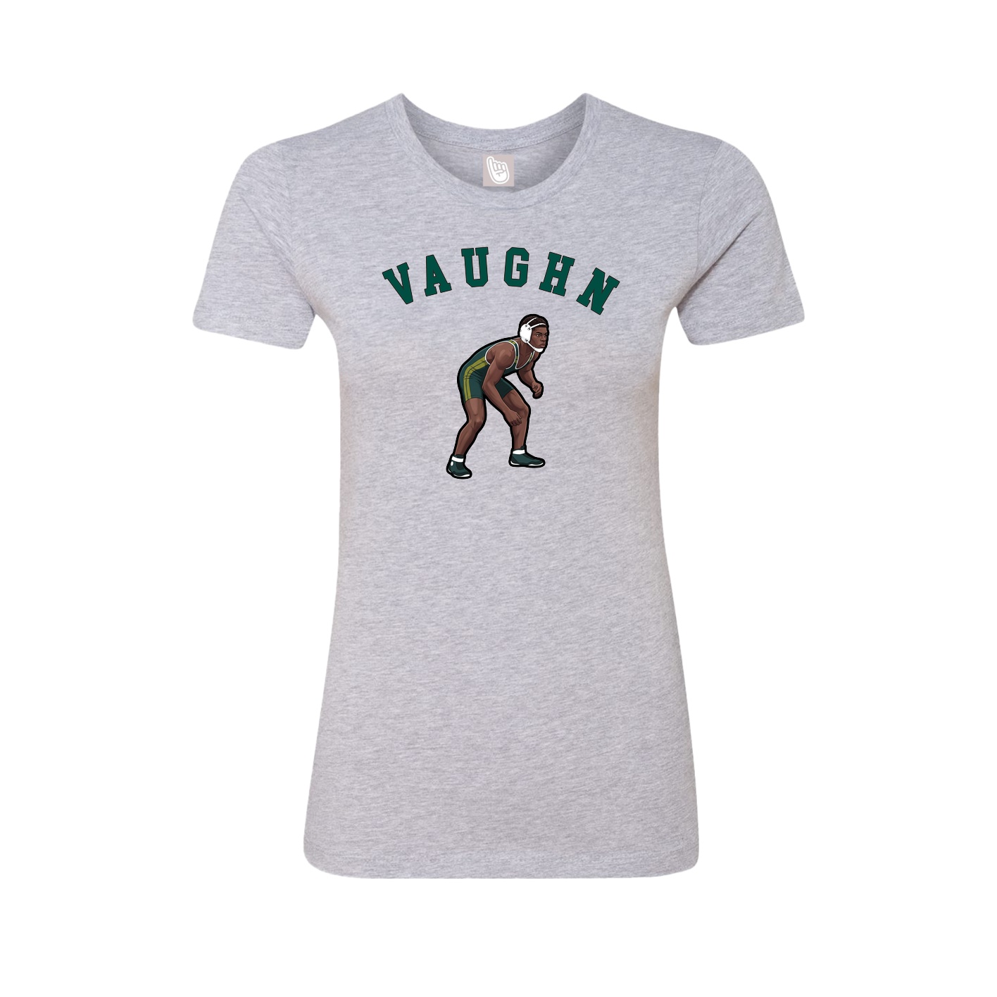 Fitted Women's Tee — Shirsey Arch in Grey