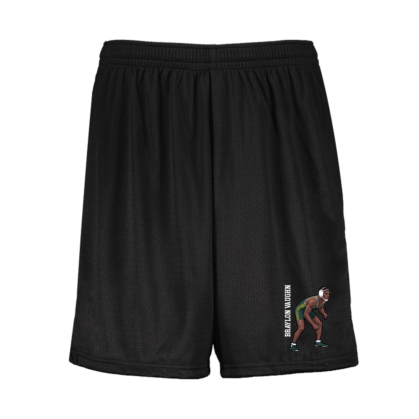 Shorts — Name Vertical in Black