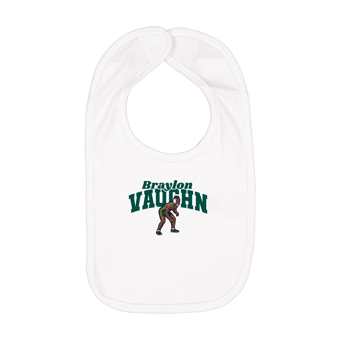Infant Bib — Signature Arch in White