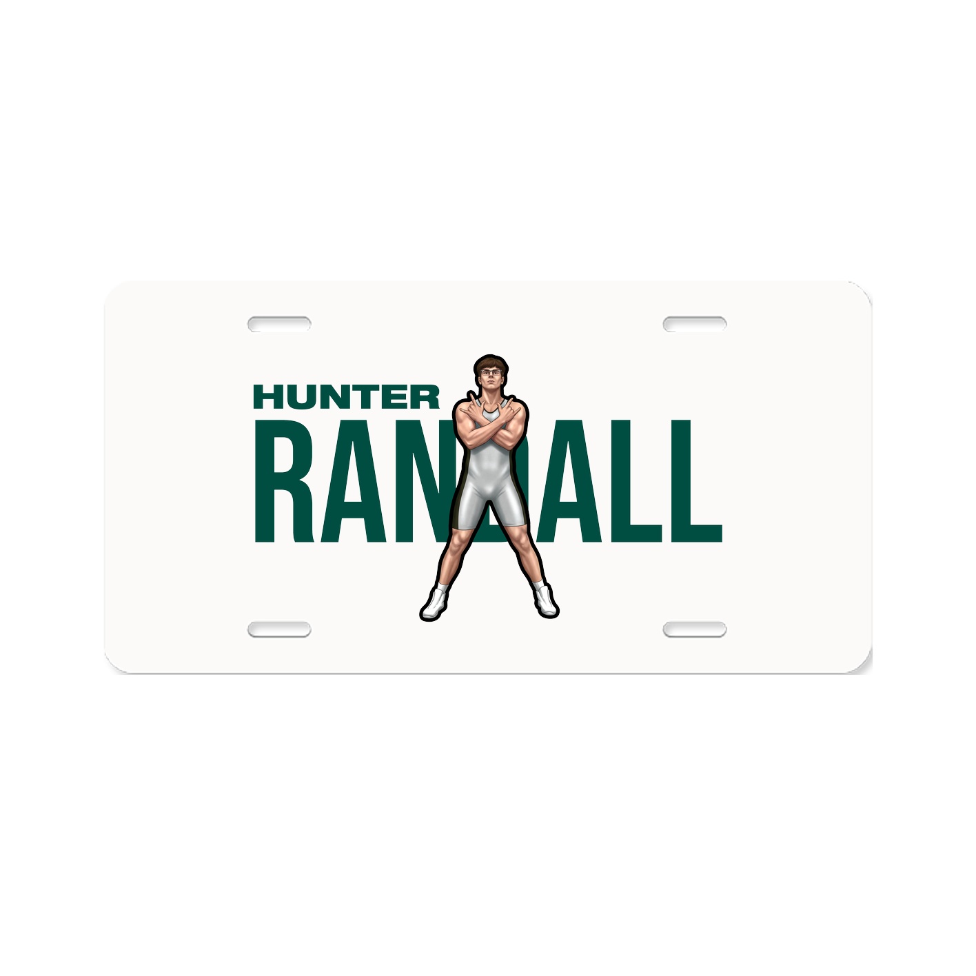 License Plate — Player Name in Classic