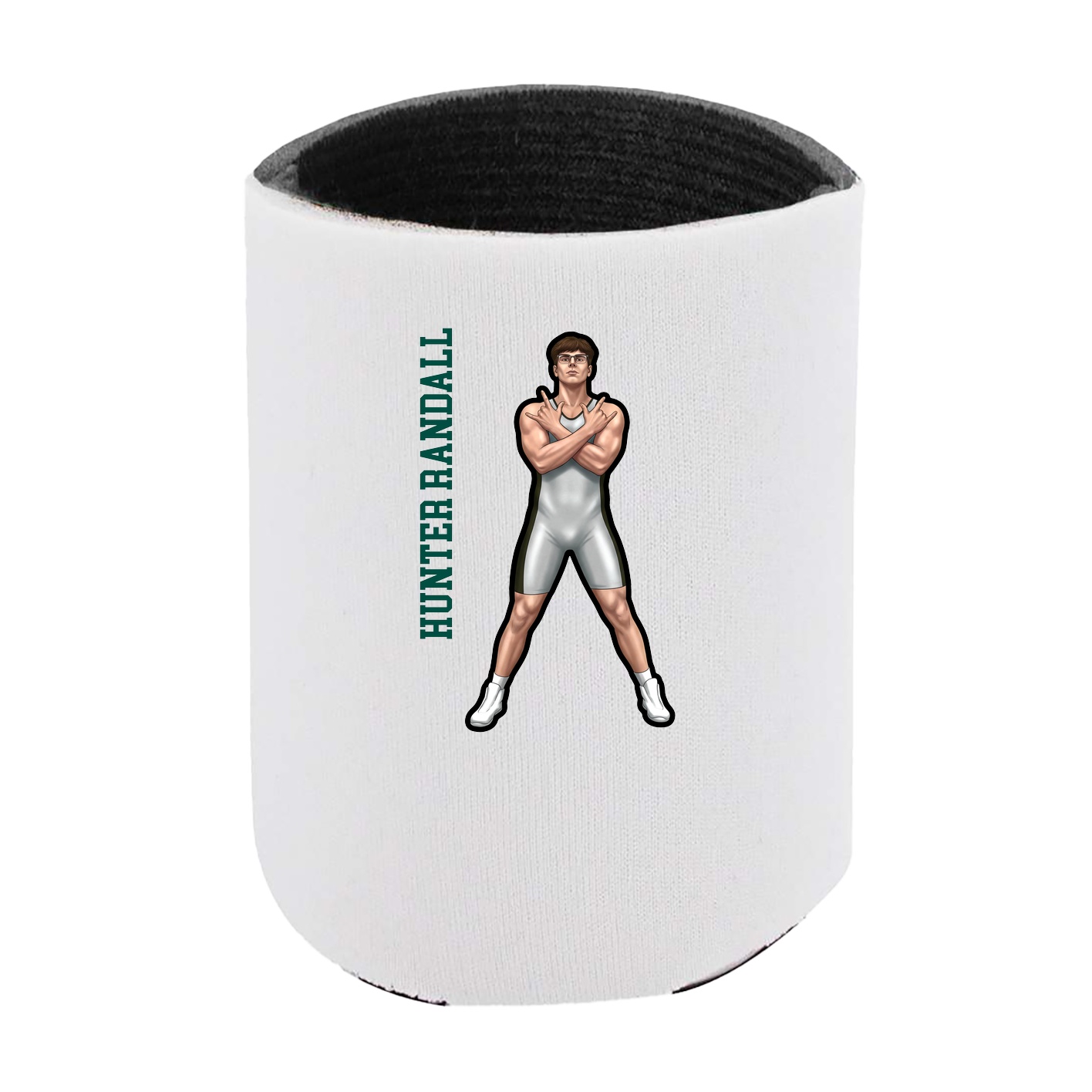 Can Holder — Name Vertical in White