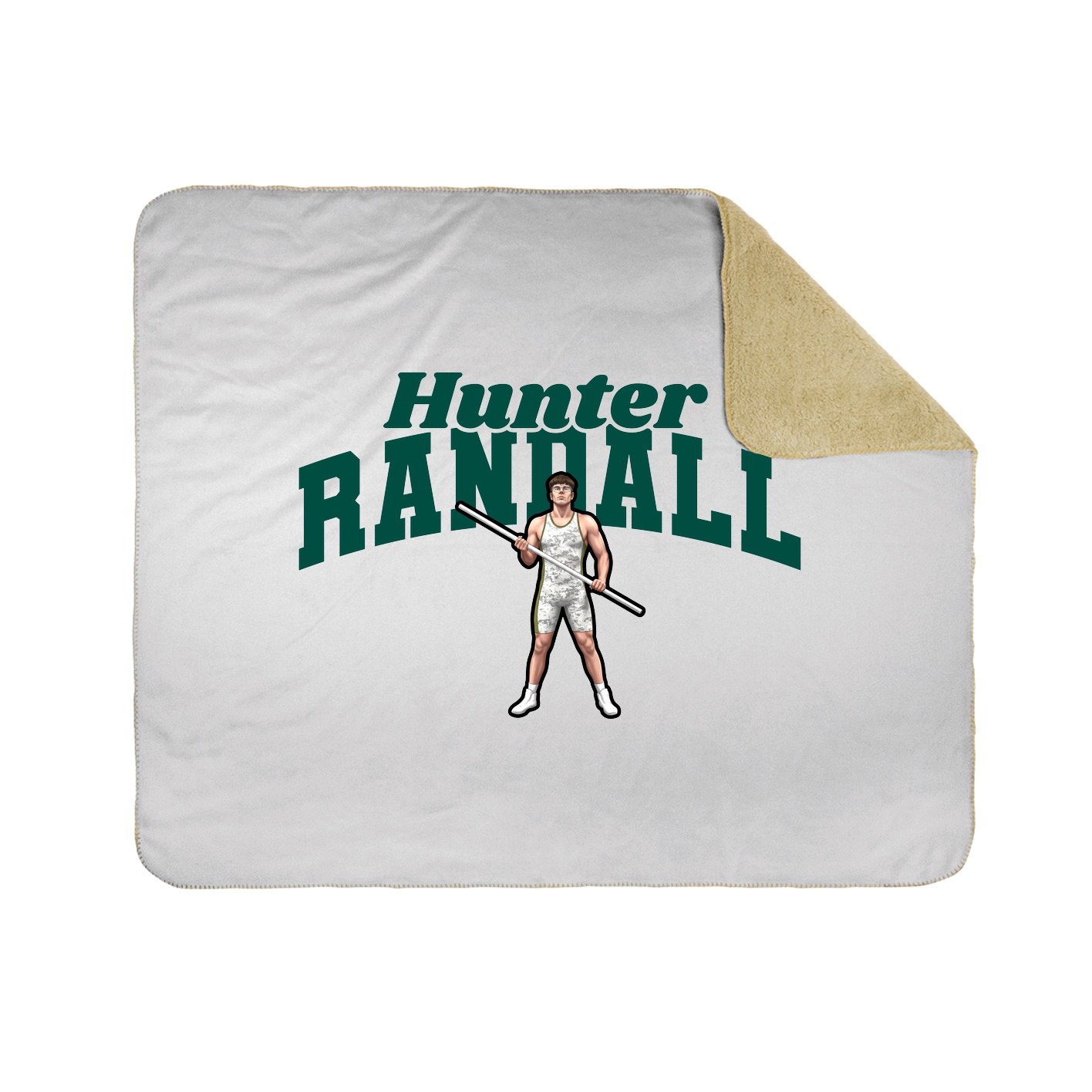 Throw Blanket — Signature Arch in White