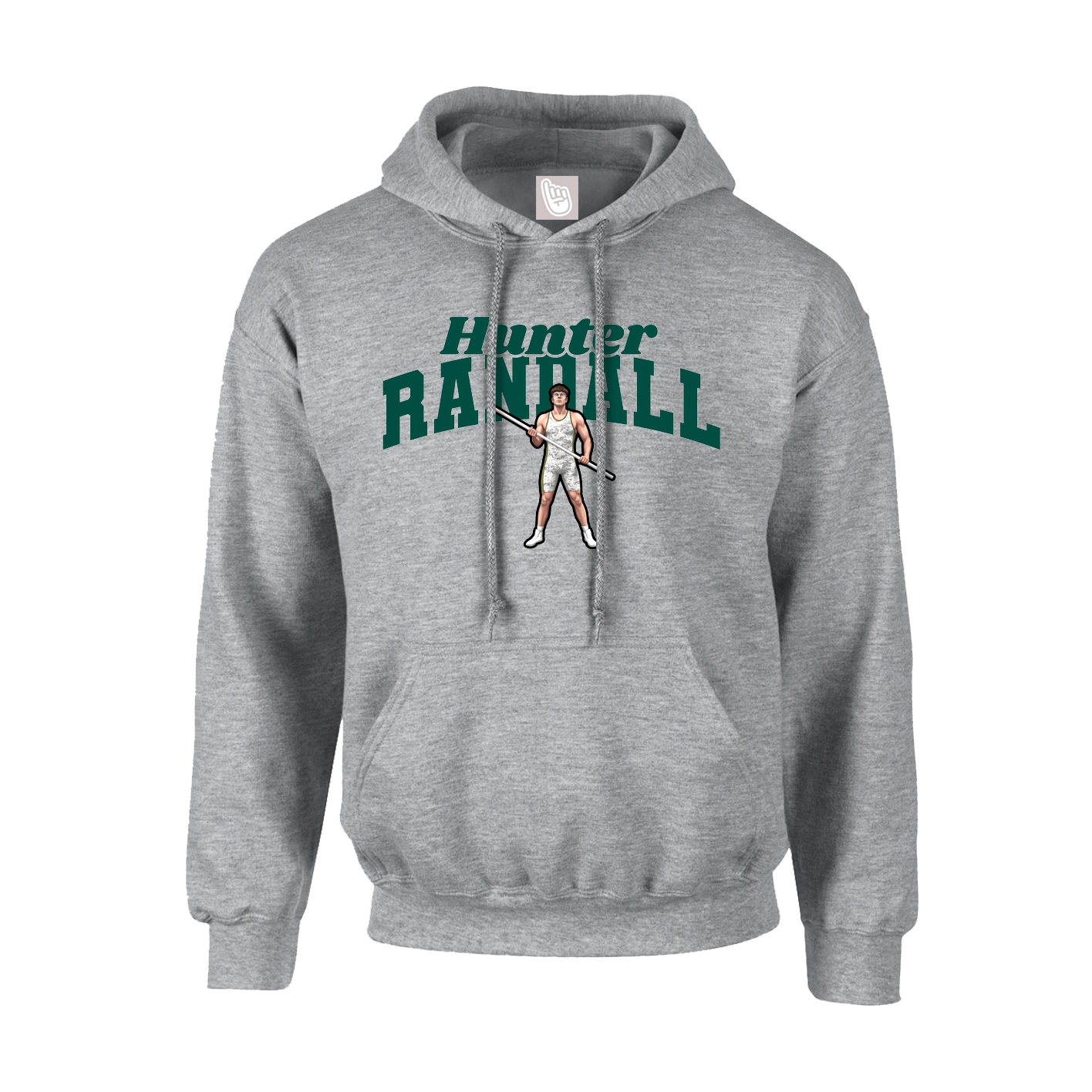 Hoodie — Signature Arch in Grey
