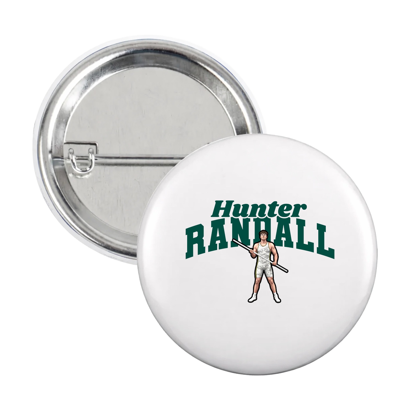 Game Day Button — Signature Arch in White