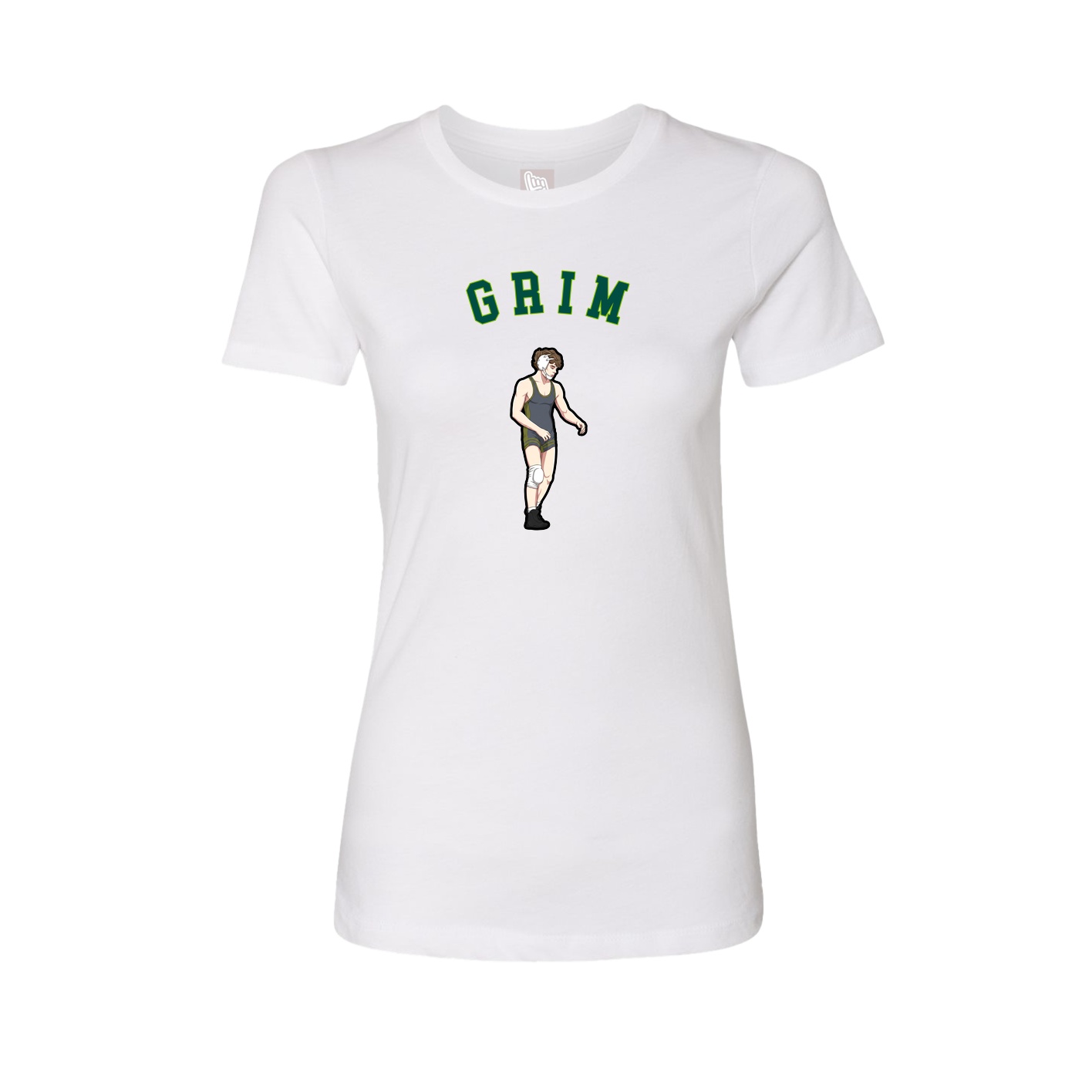 Fitted Women's Tee — Shirsey Arch in White