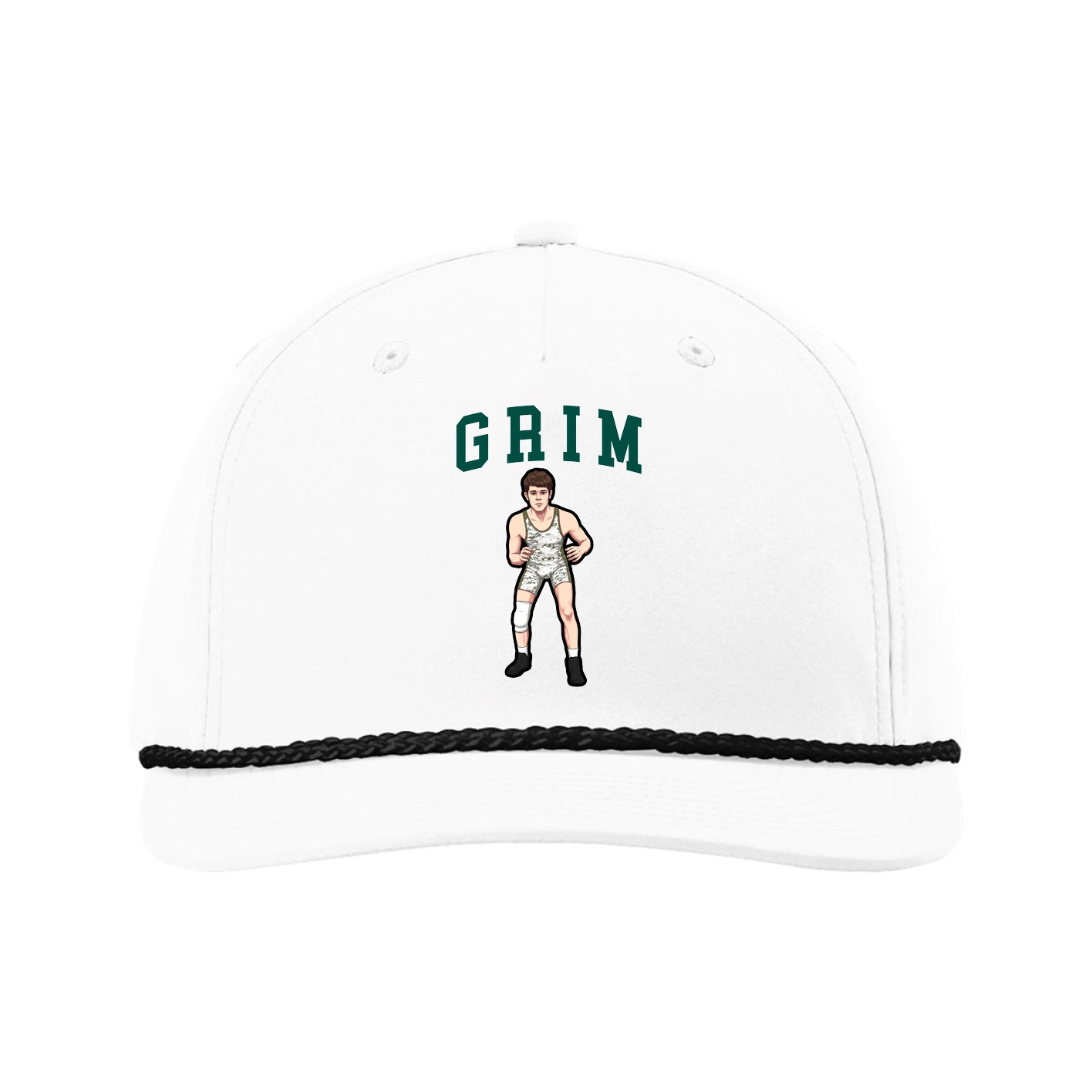 Five-Panel Classic Rope Cap — Shirsey in White