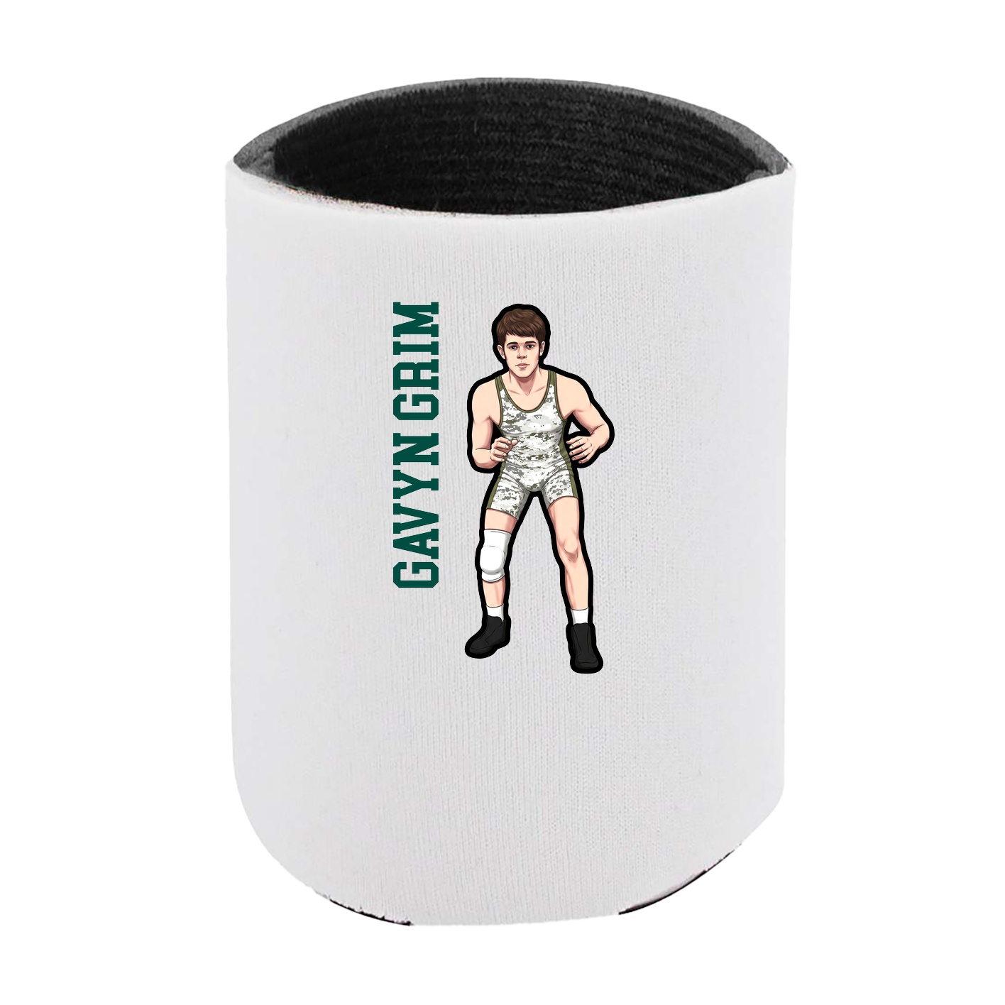 Can Holder — Name Vertical in White