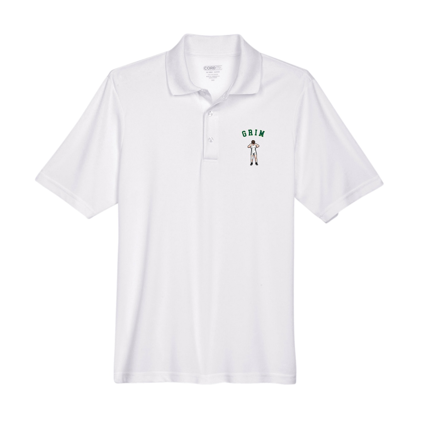 Performance Polo — Shirsey Arch in White