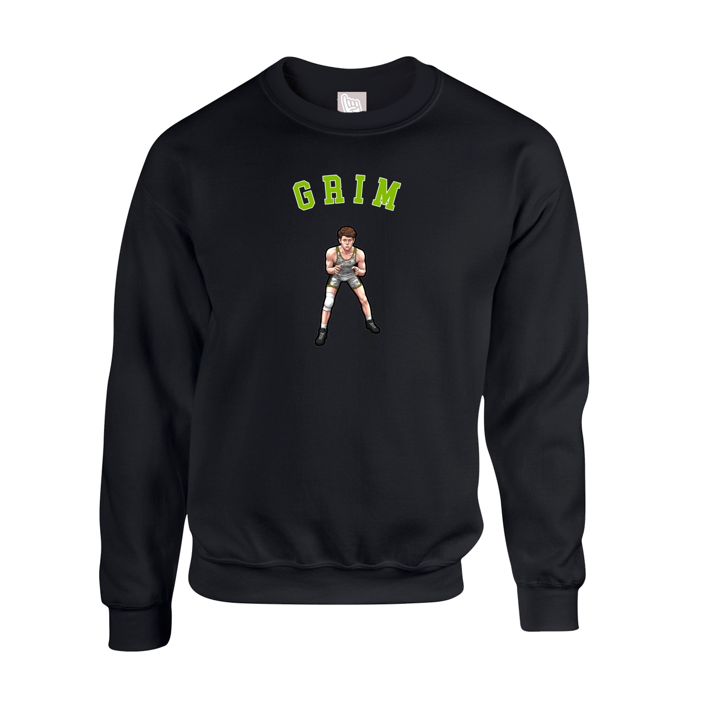 Fleece Crew — Shirsey Arch in Black