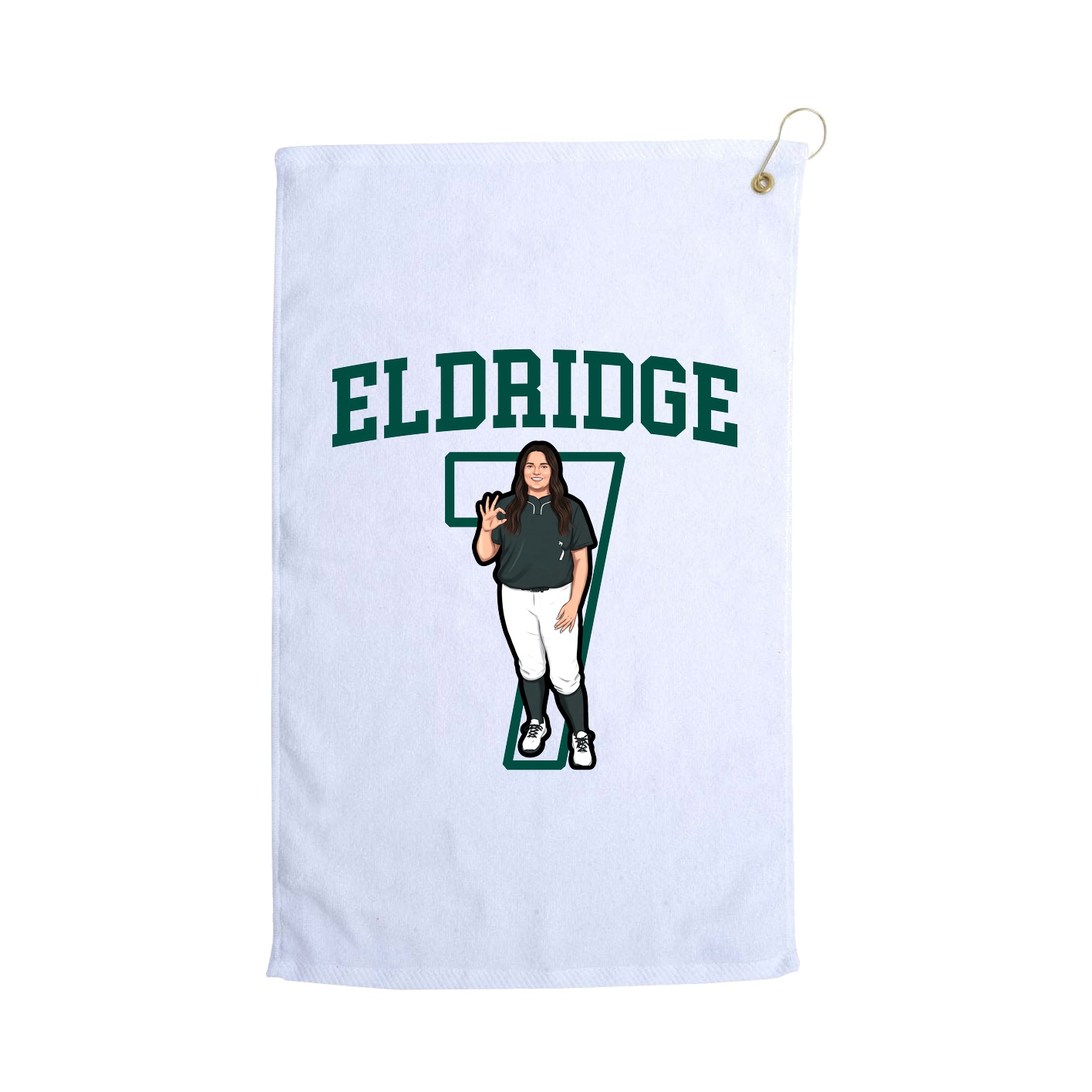 Golf Towel — Shirsey in White