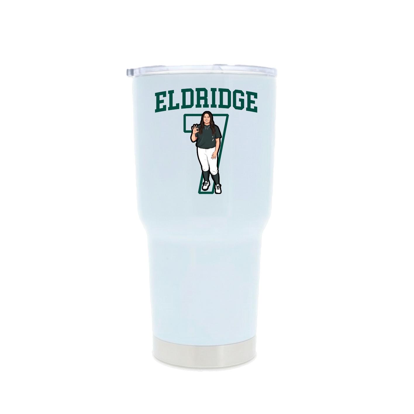 30oz Stainless Steel Tumbler — Shirsey in White