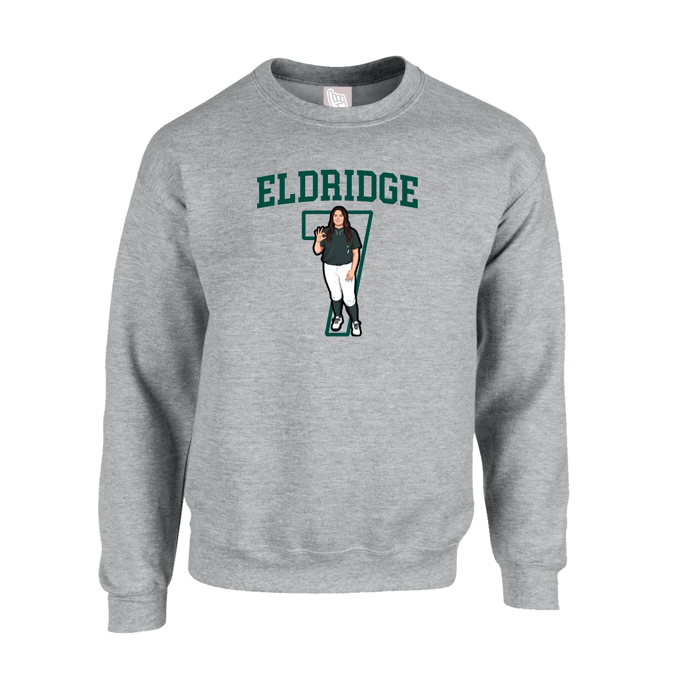 Fleece Crew — Shirsey in Grey