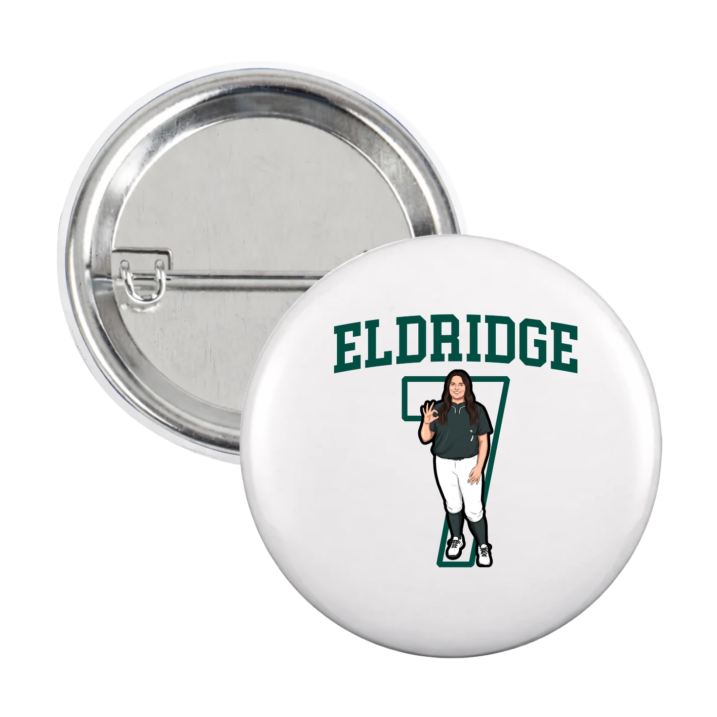 Game Day Button — Shirsey in White