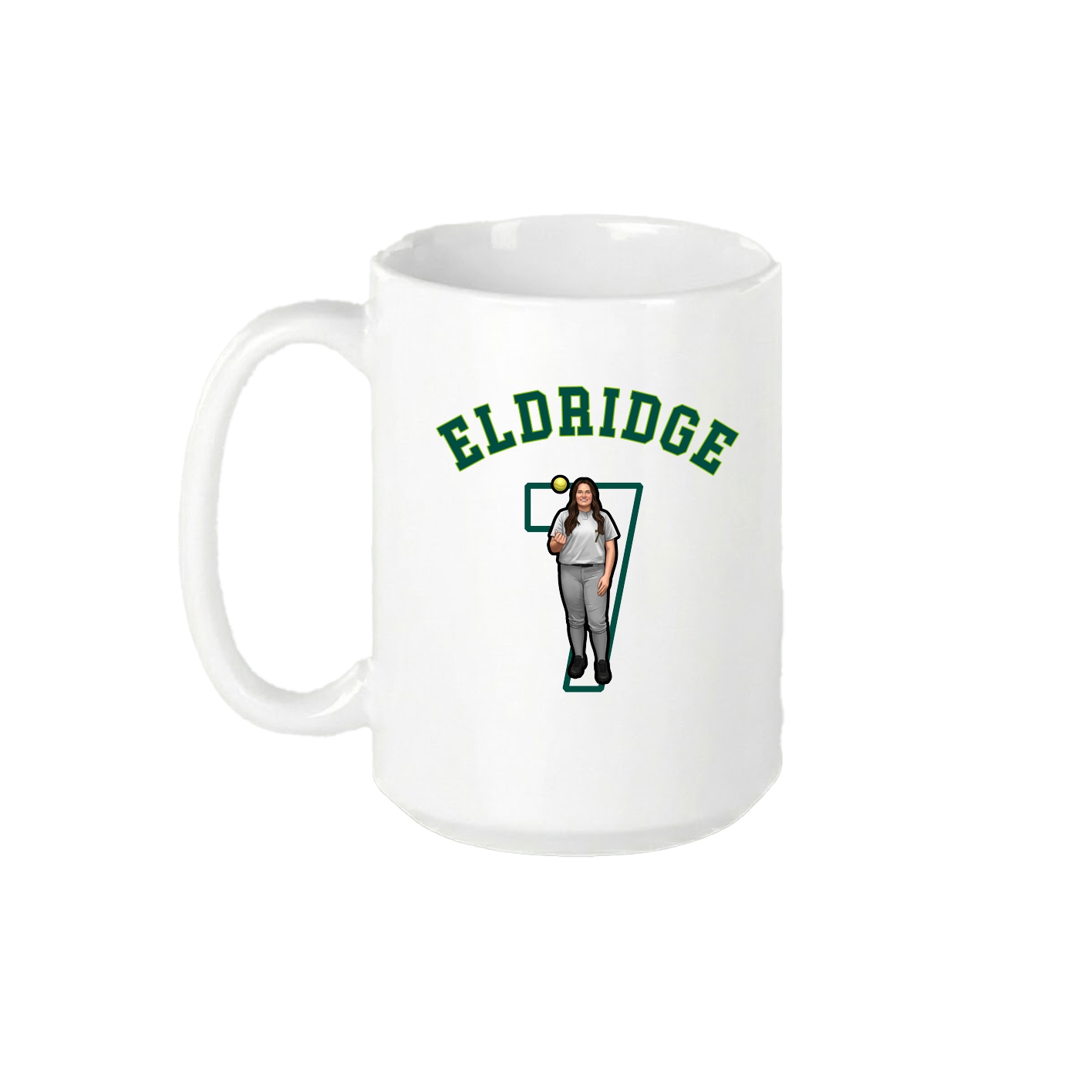 15oz Coffee Mug — Shirsey Arch in White