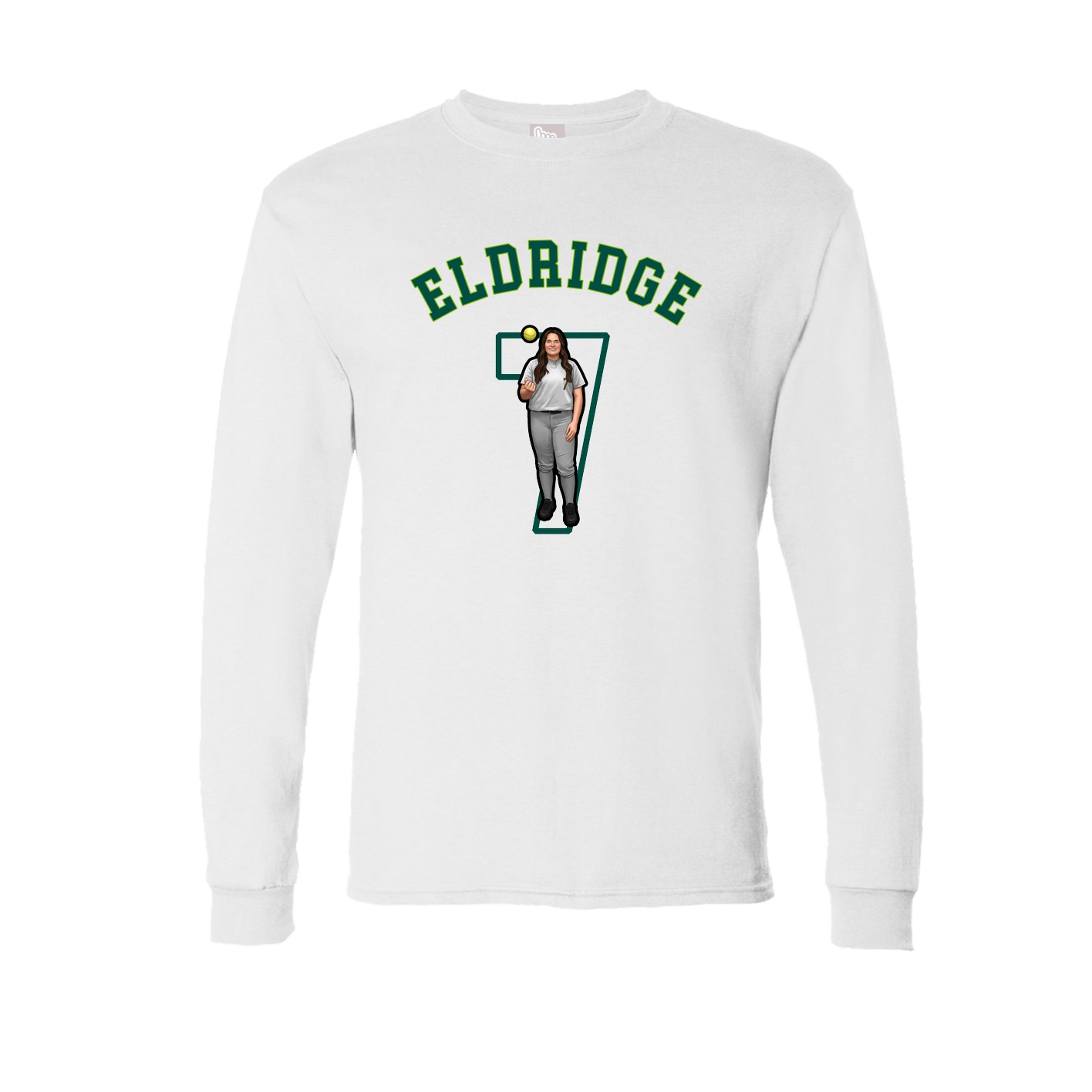 Long Sleeve Tee — Shirsey Arch in White