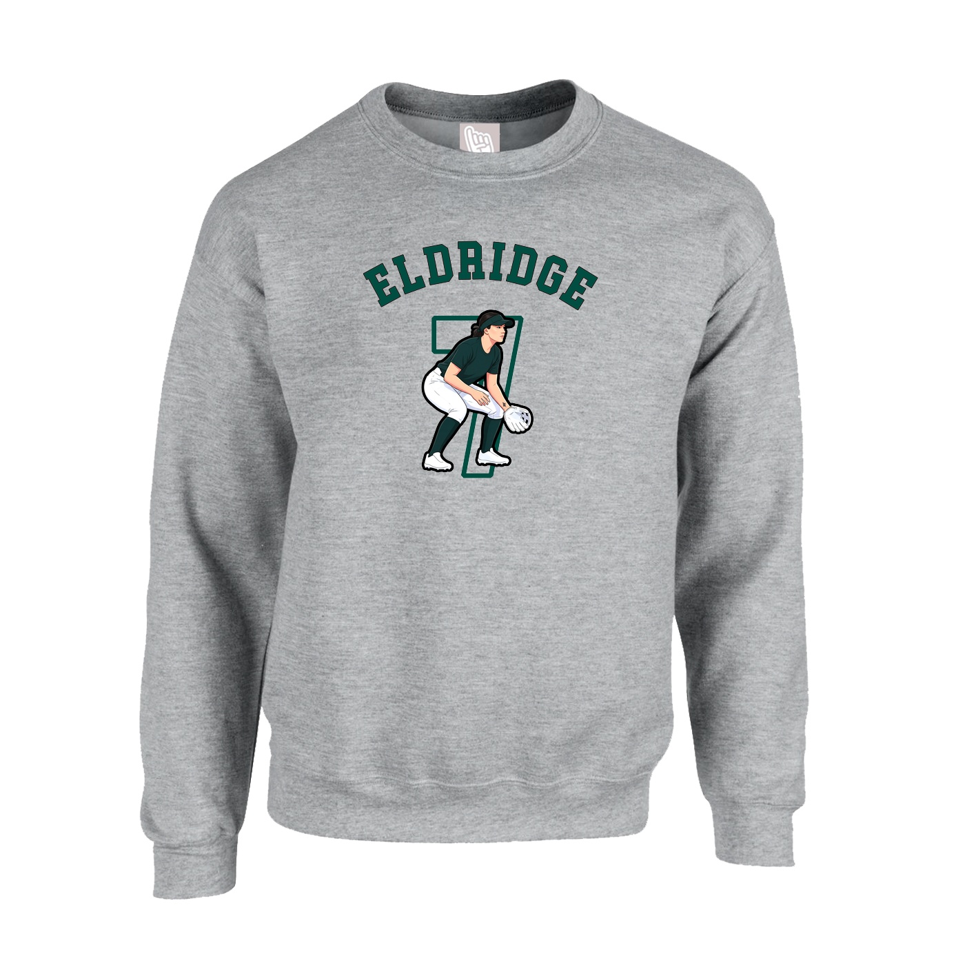 Fleece Crew — Shirsey Arch in Grey