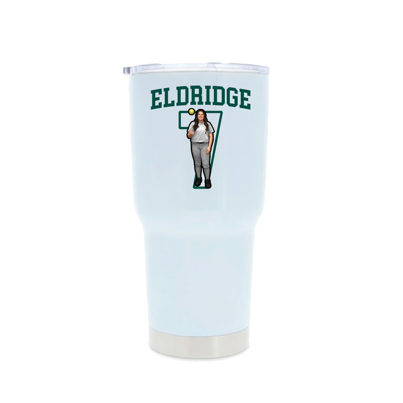 30oz Stainless Steel Tumbler — Shirsey in White