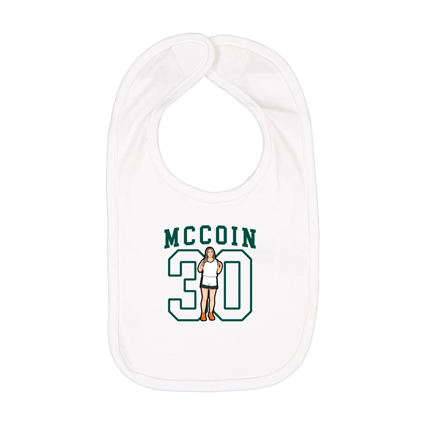 Infant Bib — Shirsey in White