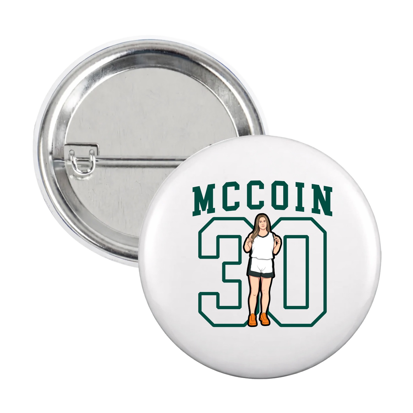 Game Day Button — Shirsey in White