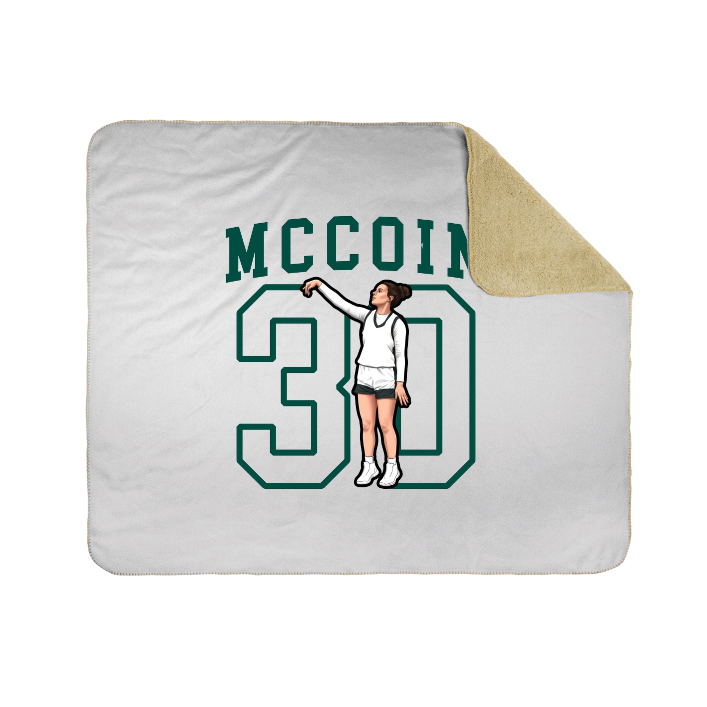 Throw Blanket — Shirsey in White