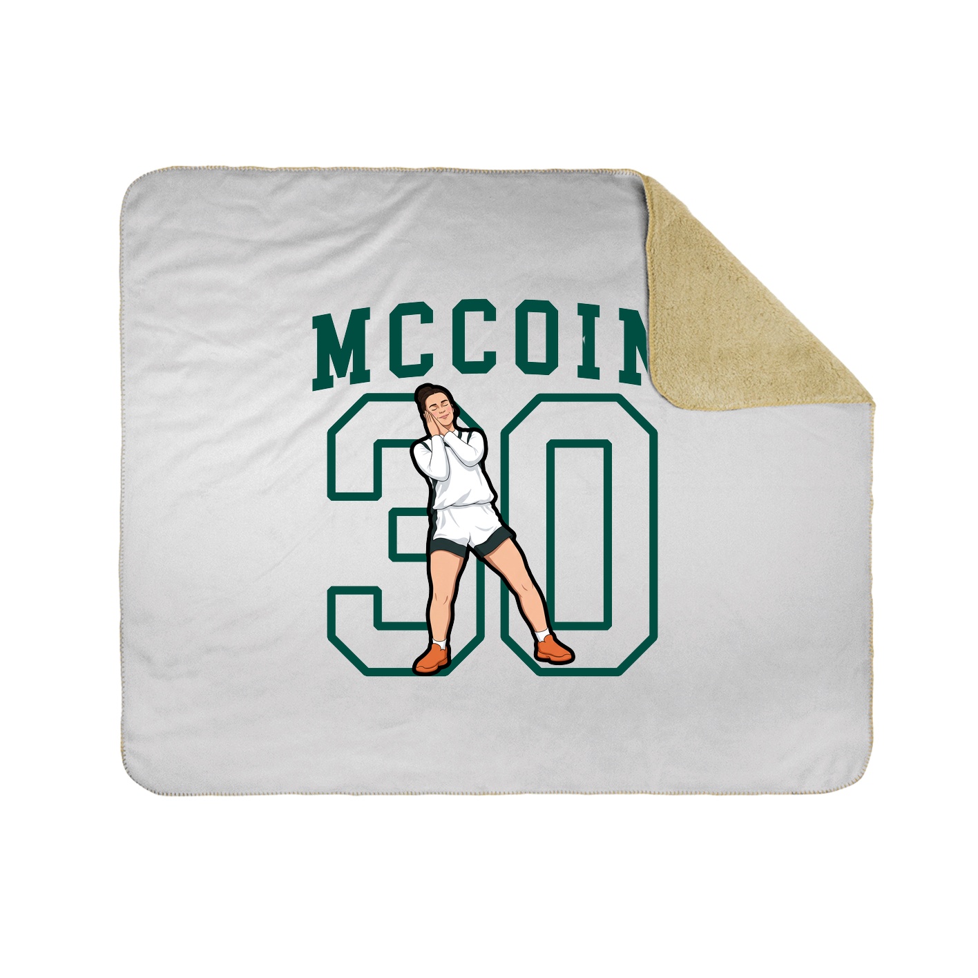 Throw Blanket — Shirsey in White
