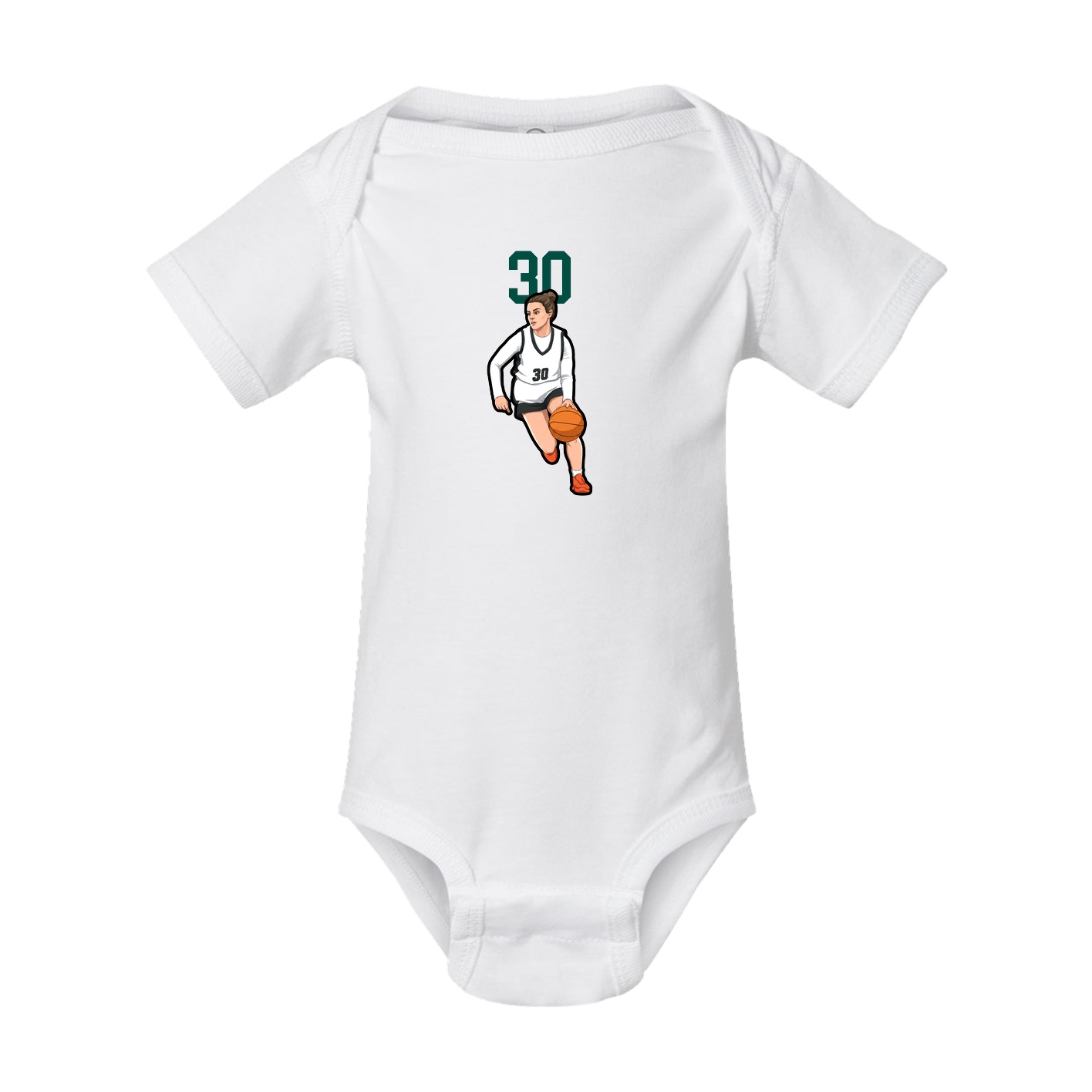 Baby Onesie — Number Top in White