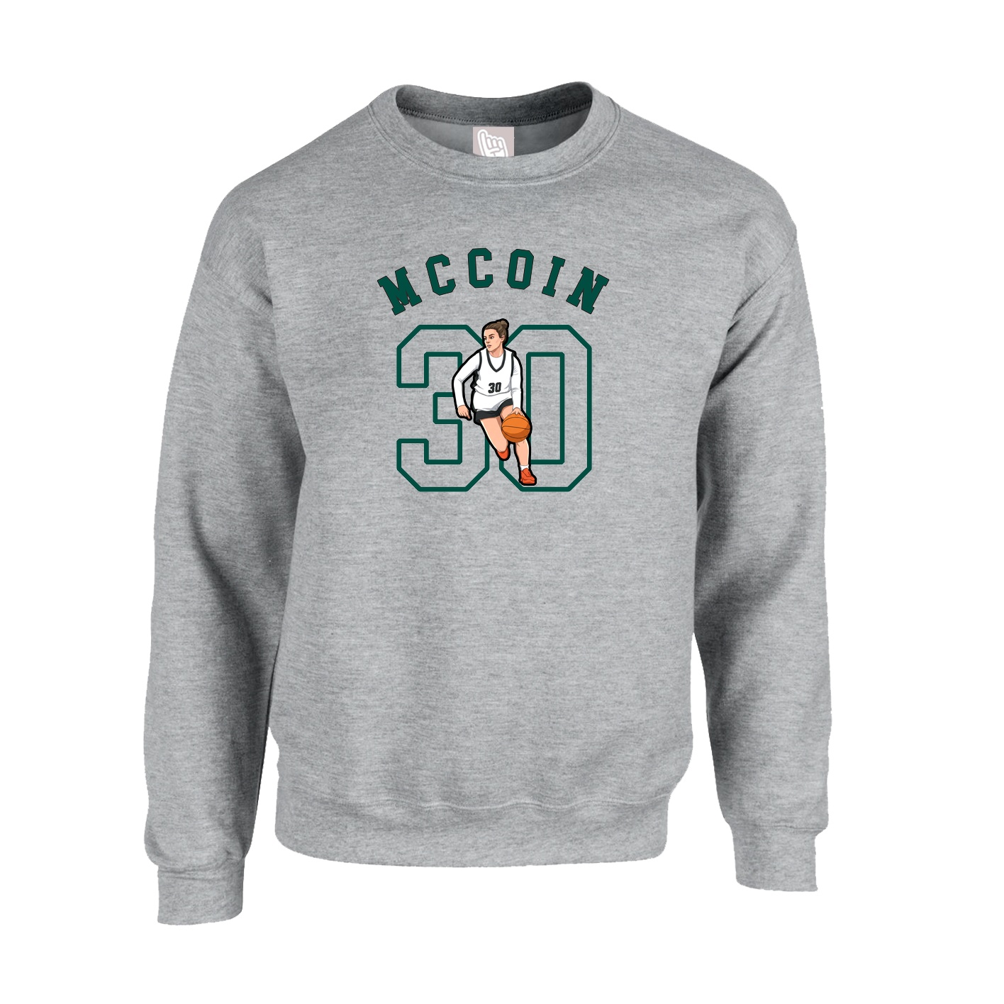 Fleece Crew — Shirsey Arch in Grey