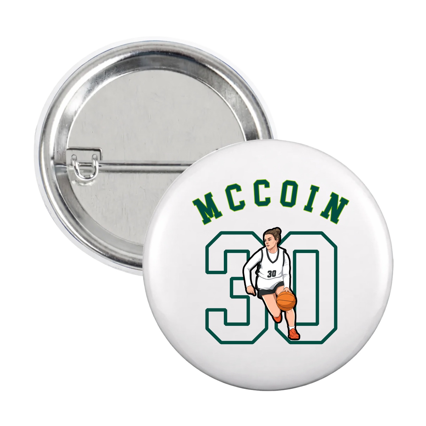 Game Day Button — Shirsey Arch in White