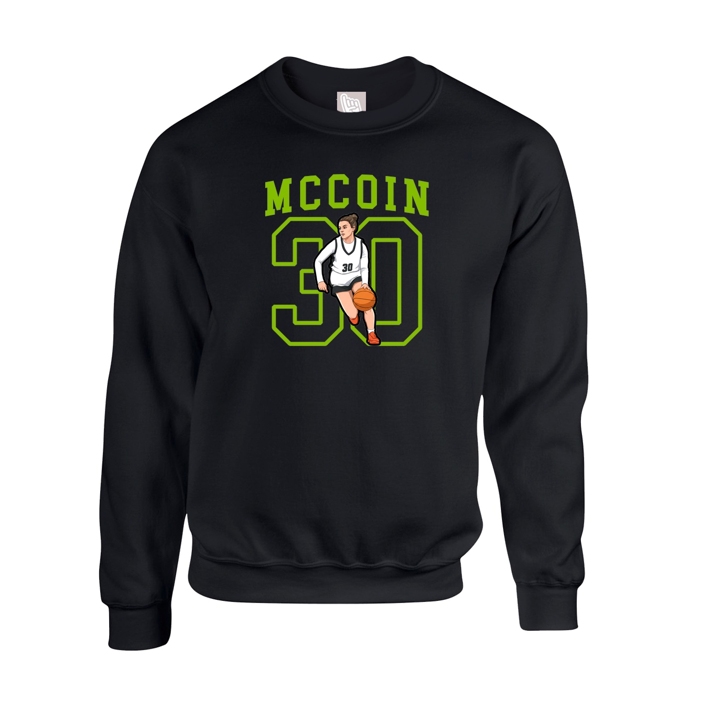 Fleece Crew — Shirsey in Black
