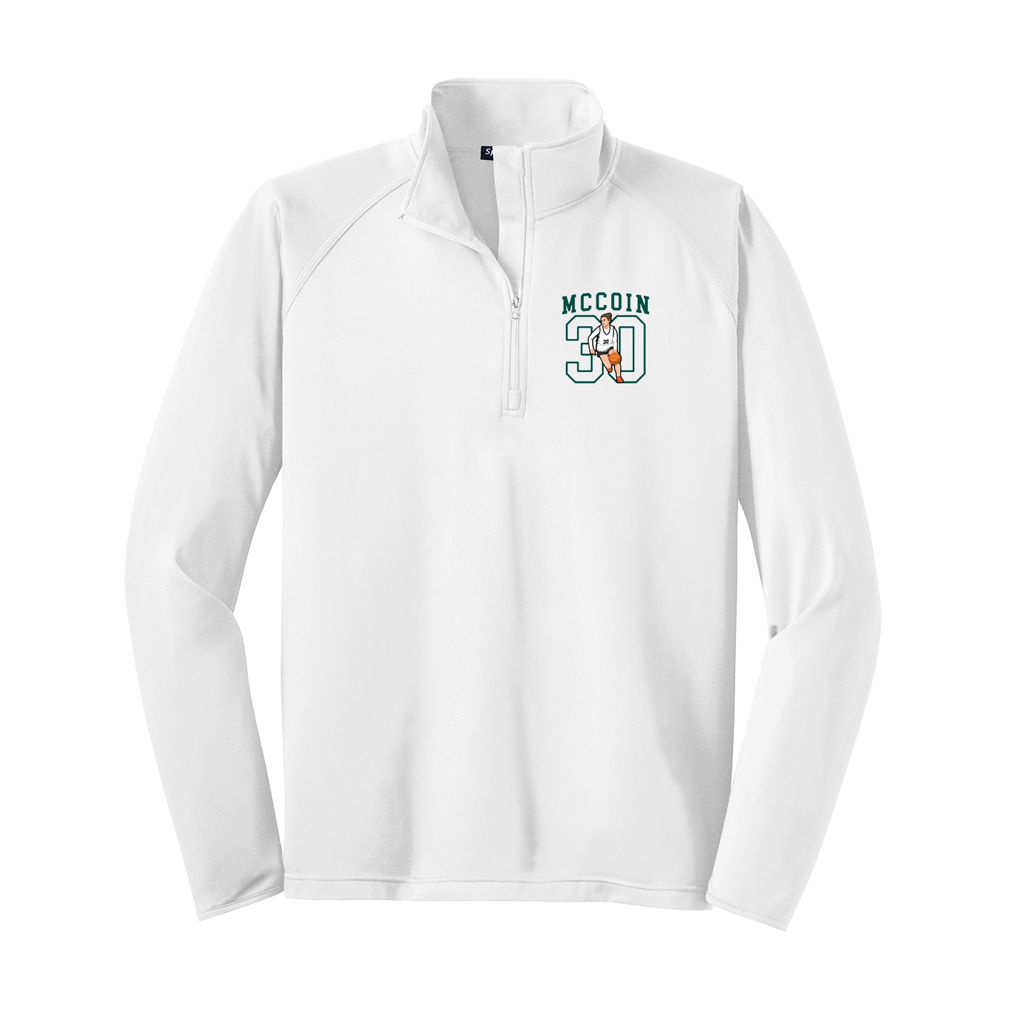 Q-Zip Pullover — Shirsey in White