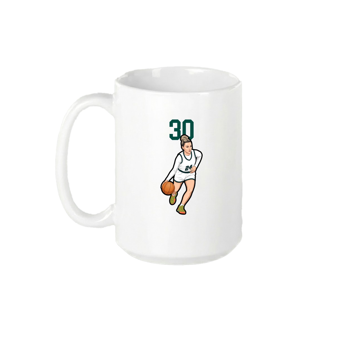 15oz Coffee Mug — Number Top in White