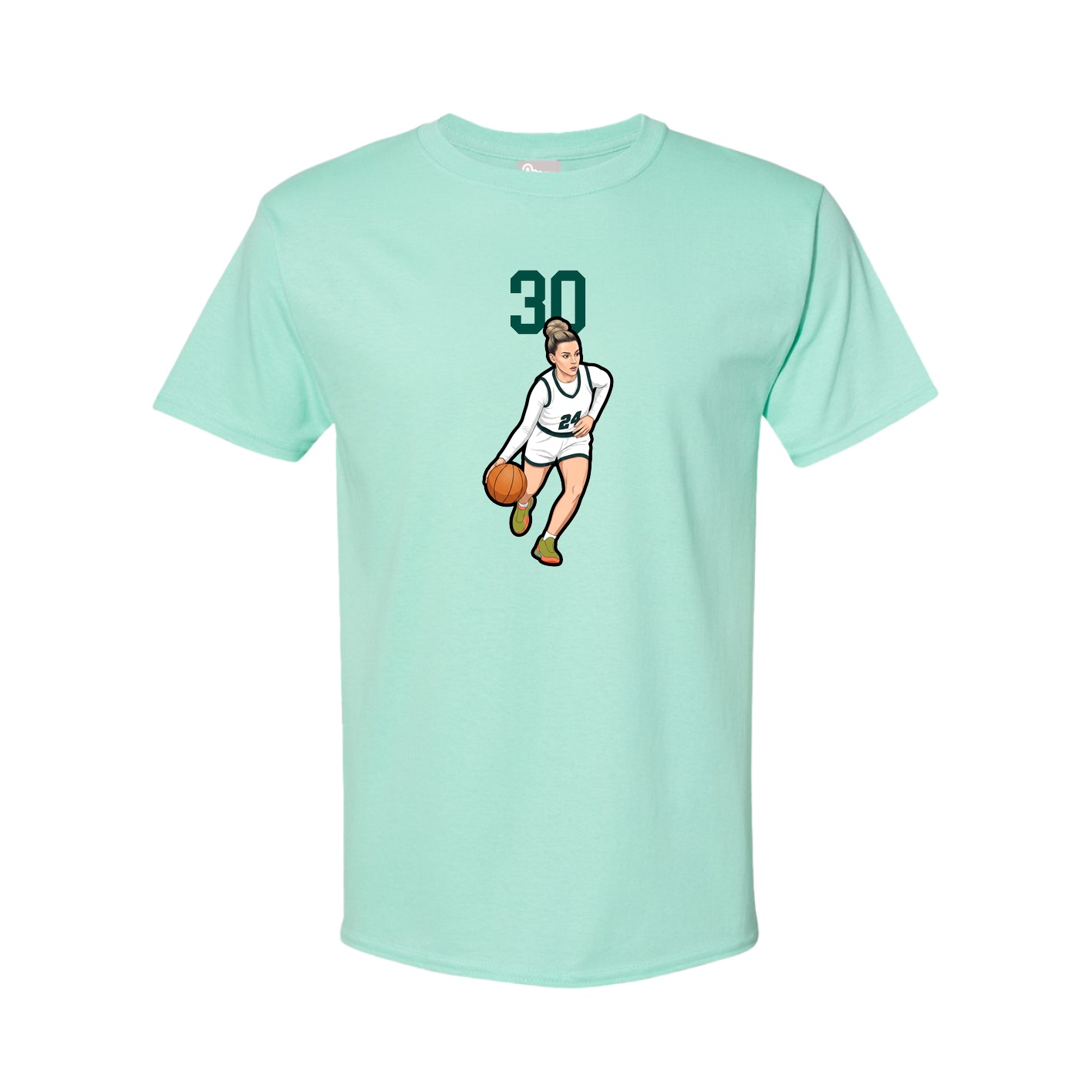 Tee — Number Top in Green
