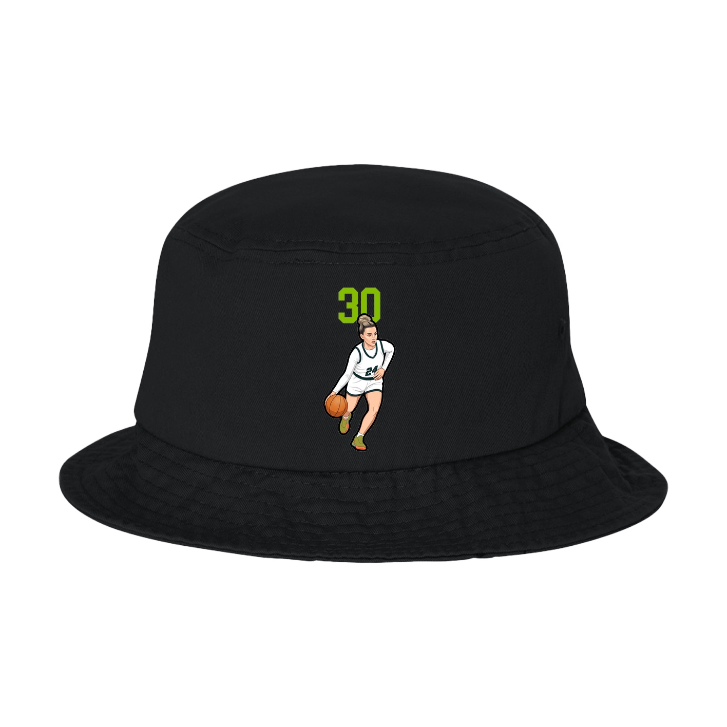 Bucket Cap — Number Top in Black