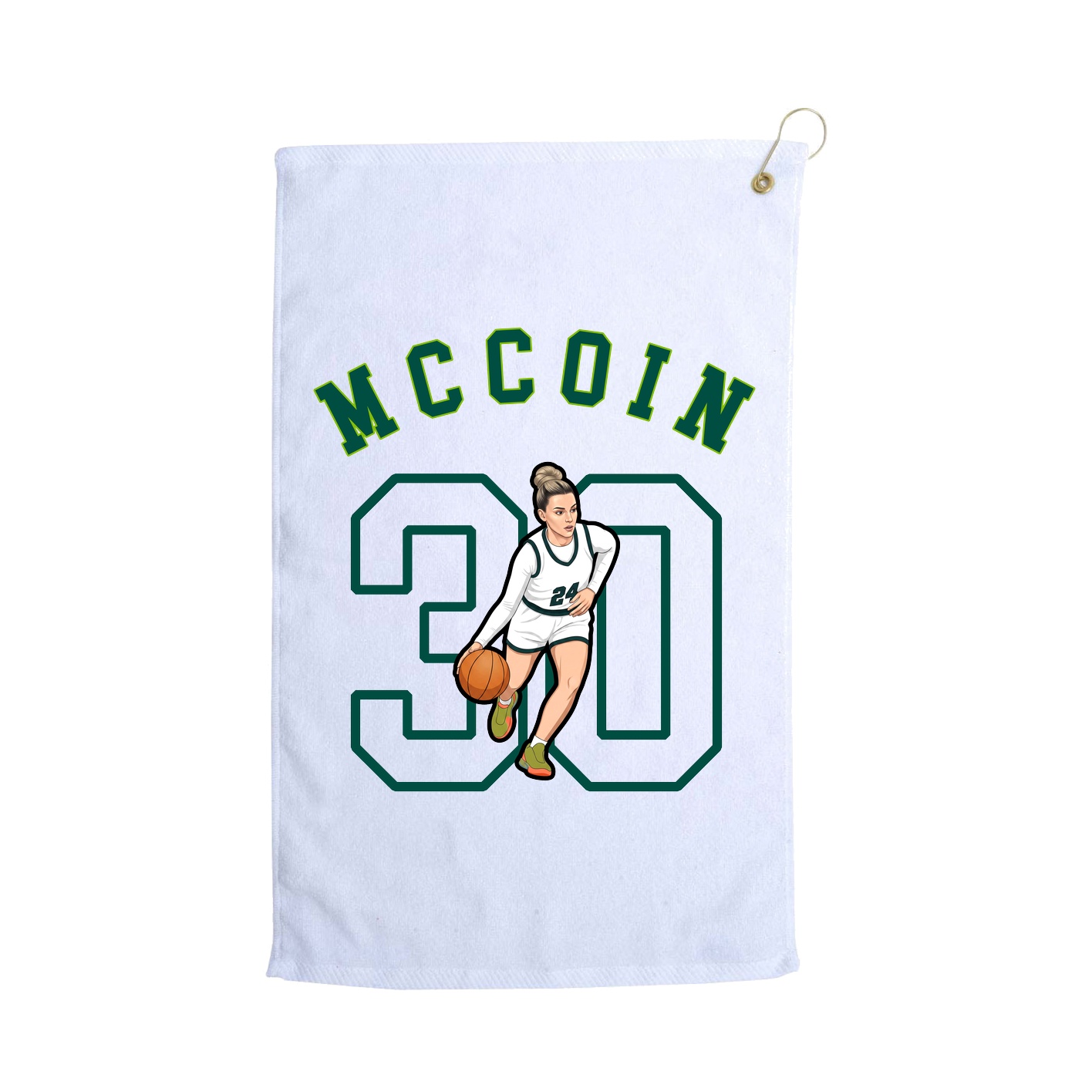 Golf Towel — Shirsey Arch in White