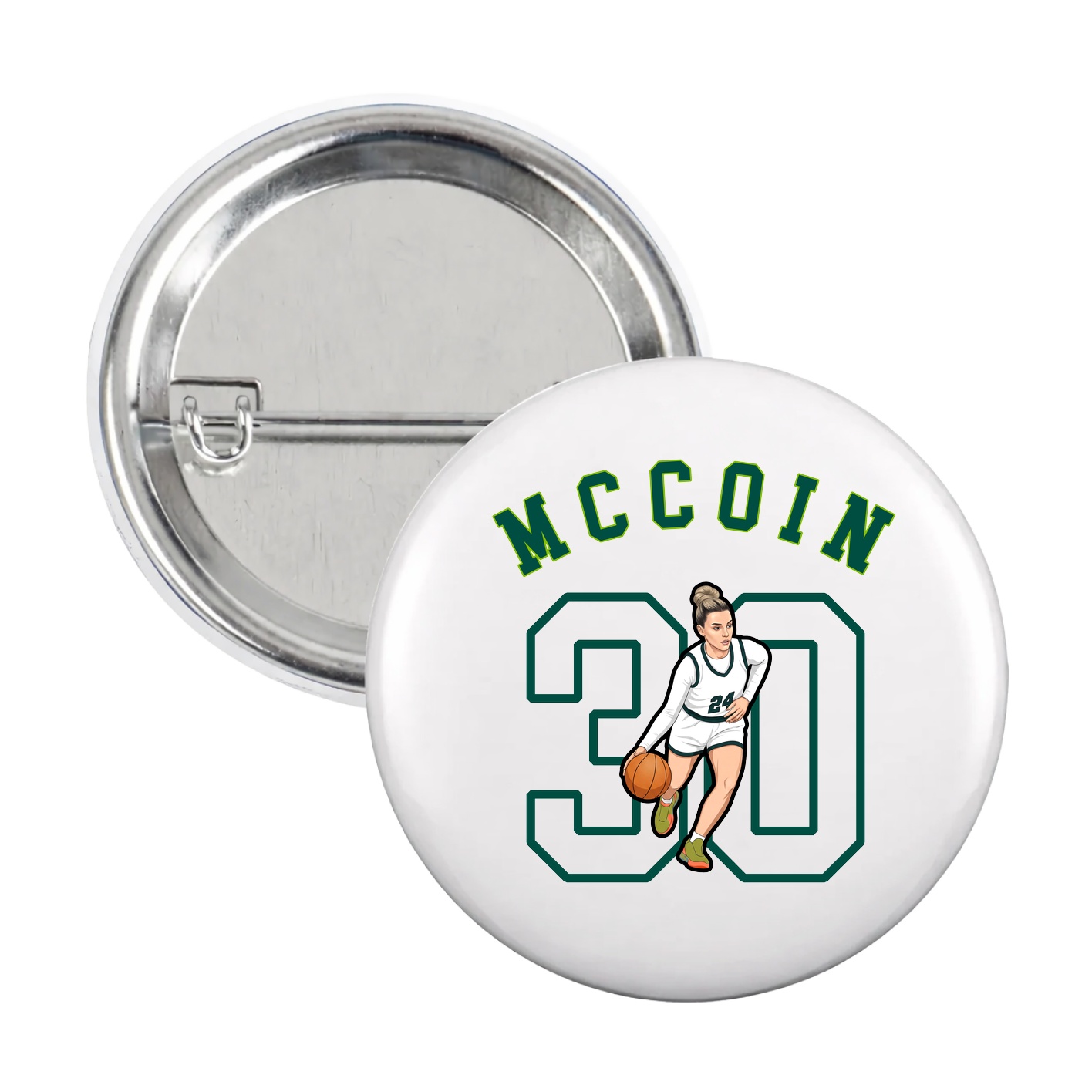 Game Day Button — Shirsey Arch in White
