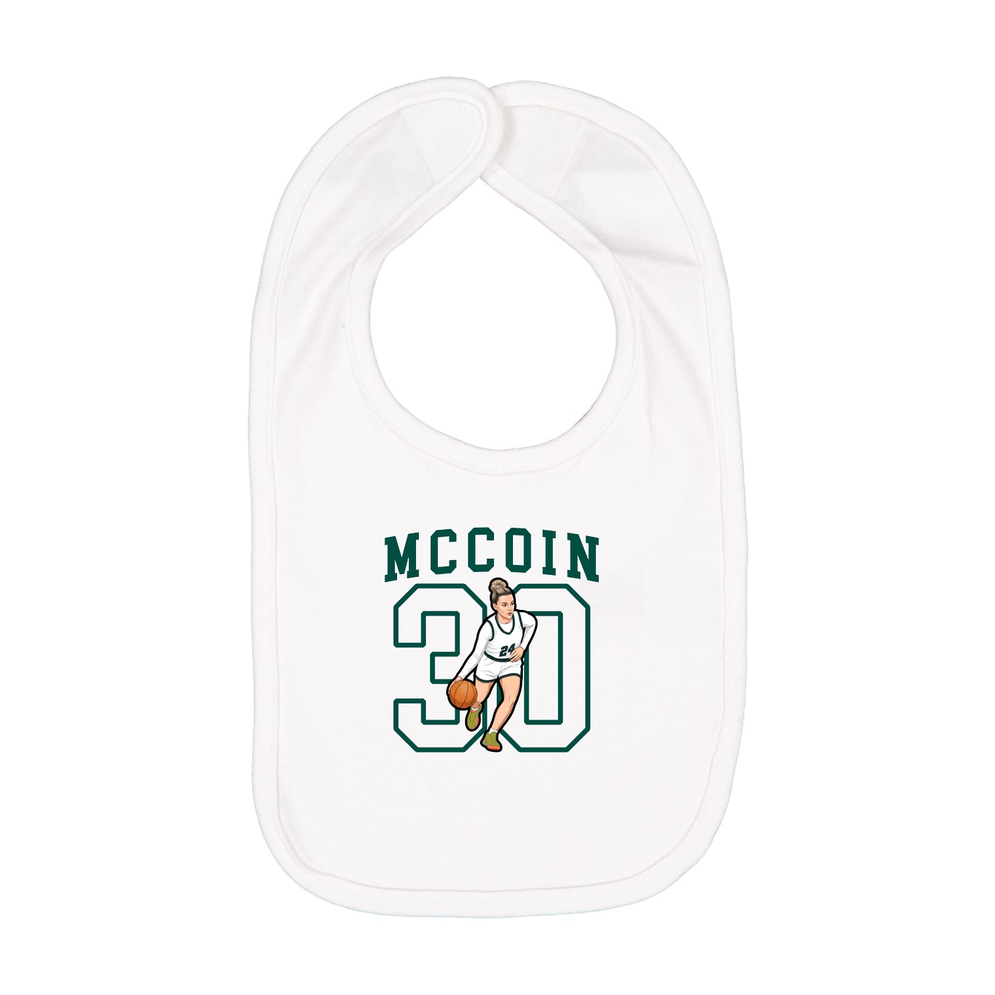 Infant Bib — Shirsey in White