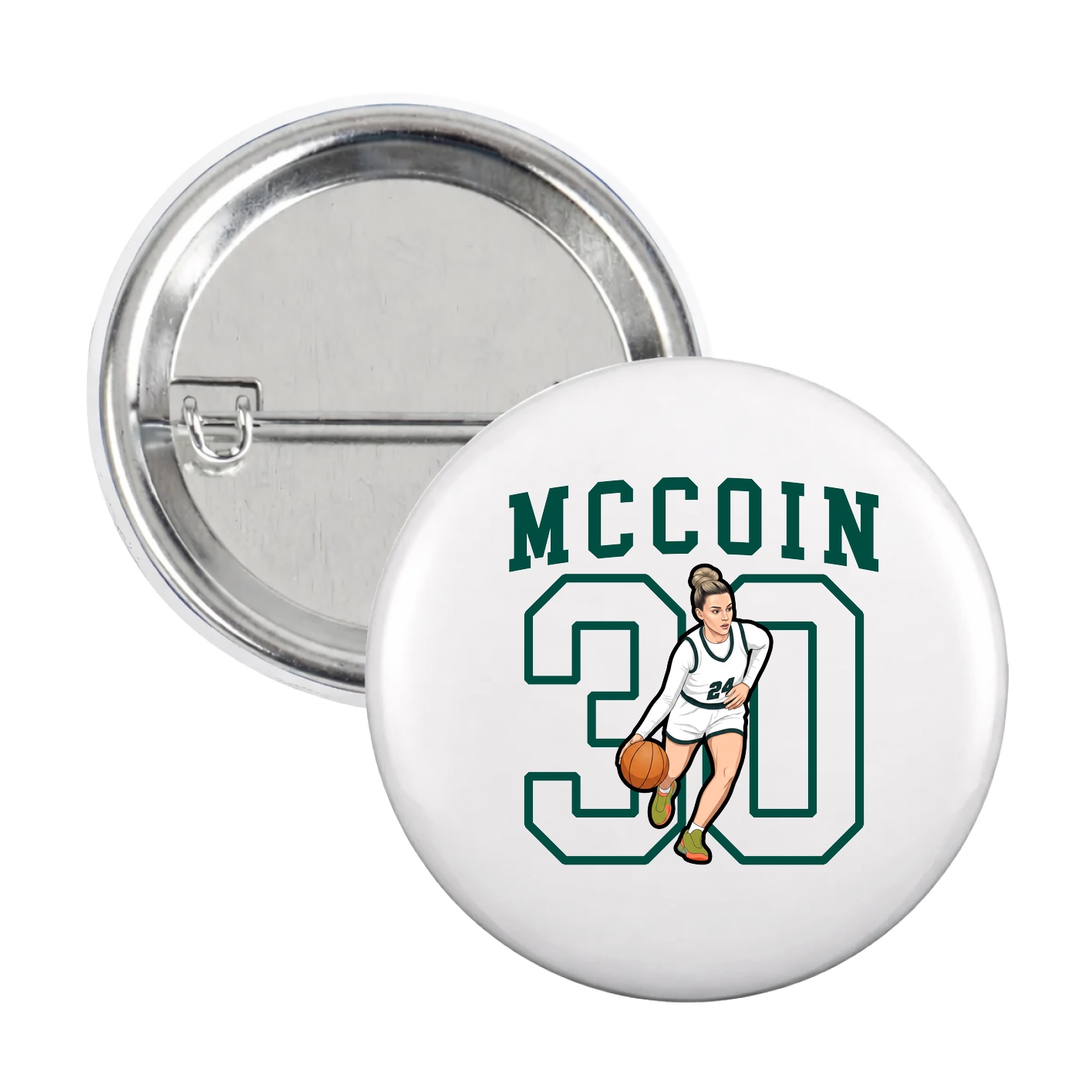 Game Day Button — Shirsey in White