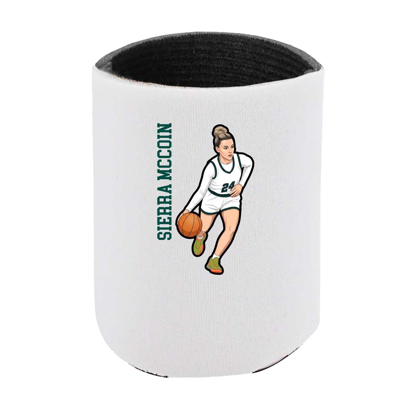Can Holder — Name Vertical in White
