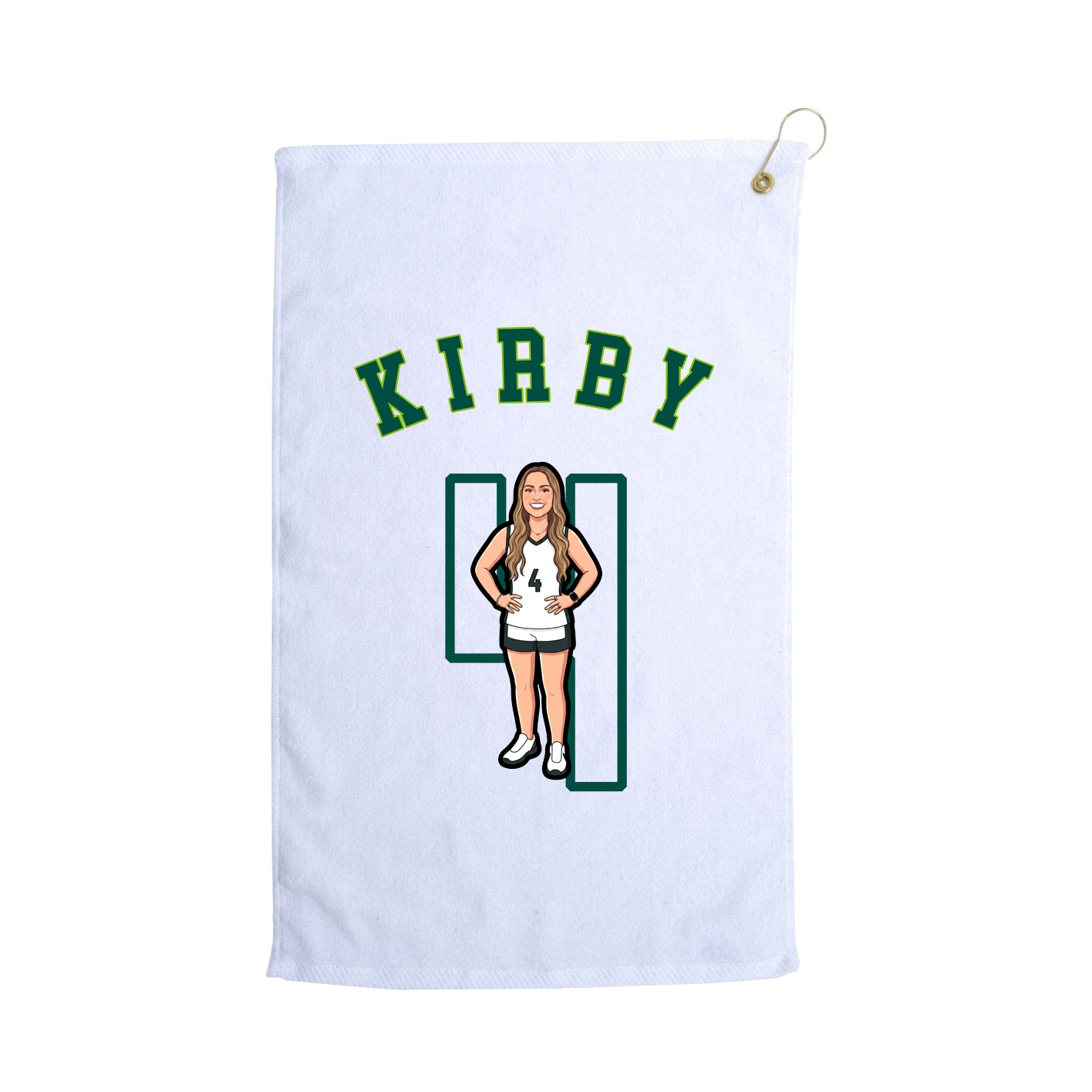 Golf Towel — Shirsey Arch in White