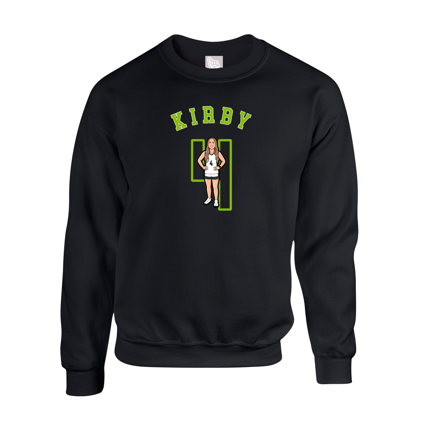 Fleece Crew — Shirsey Arch in Black