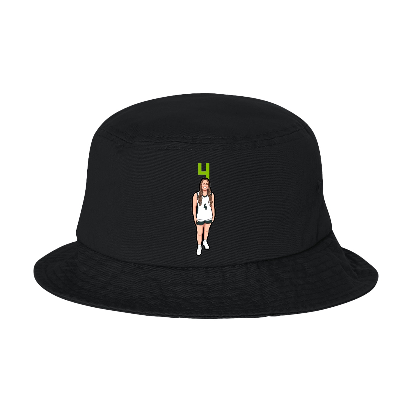 Bucket Cap — Number Top in Black