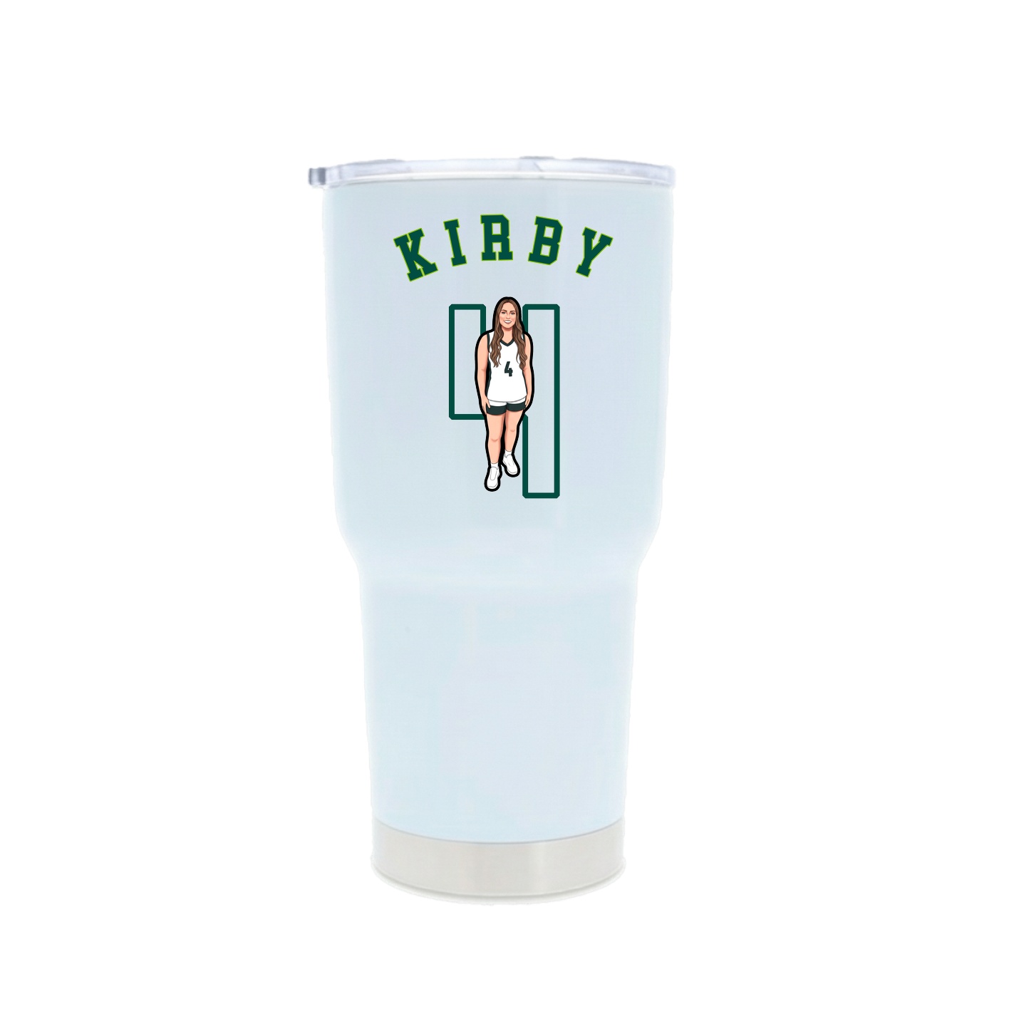30oz Stainless Steel Tumbler — Shirsey Arch in White