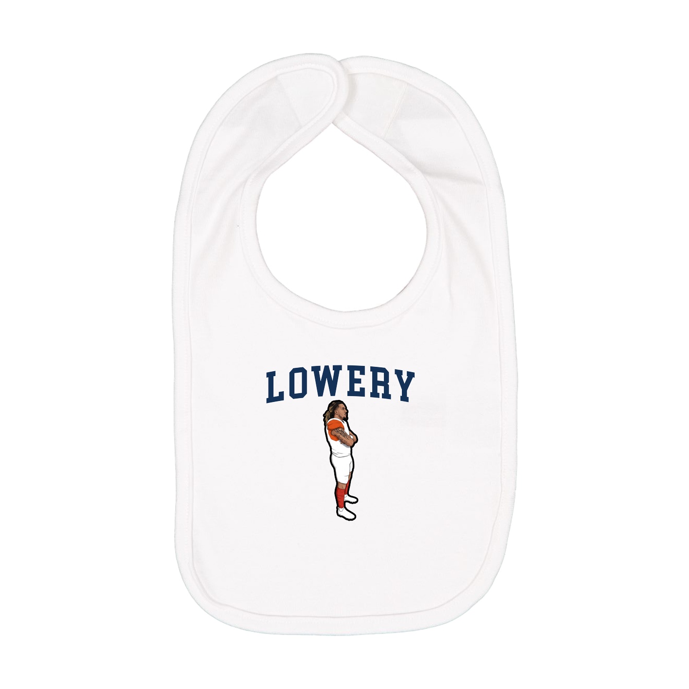 Infant Bib — Shirsey in White