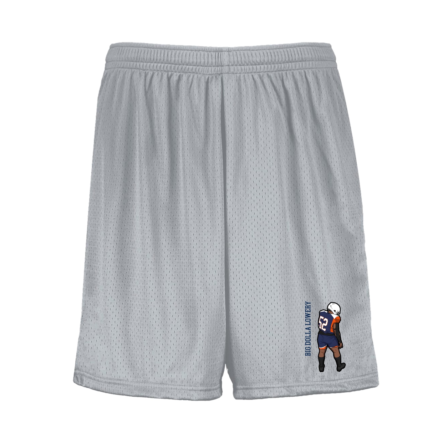 Shorts — Name Vertical in Silver