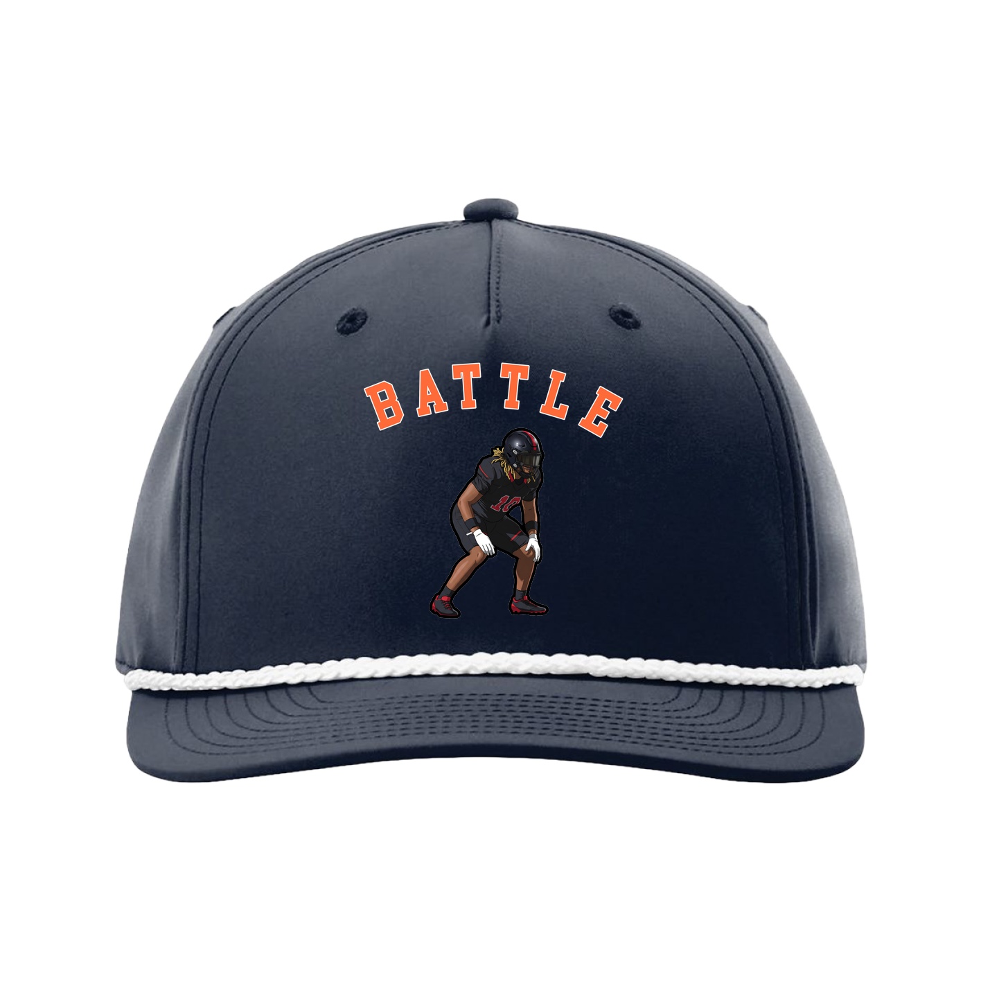 Five-Panel Classic Rope Cap — Shirsey Arch in Navy